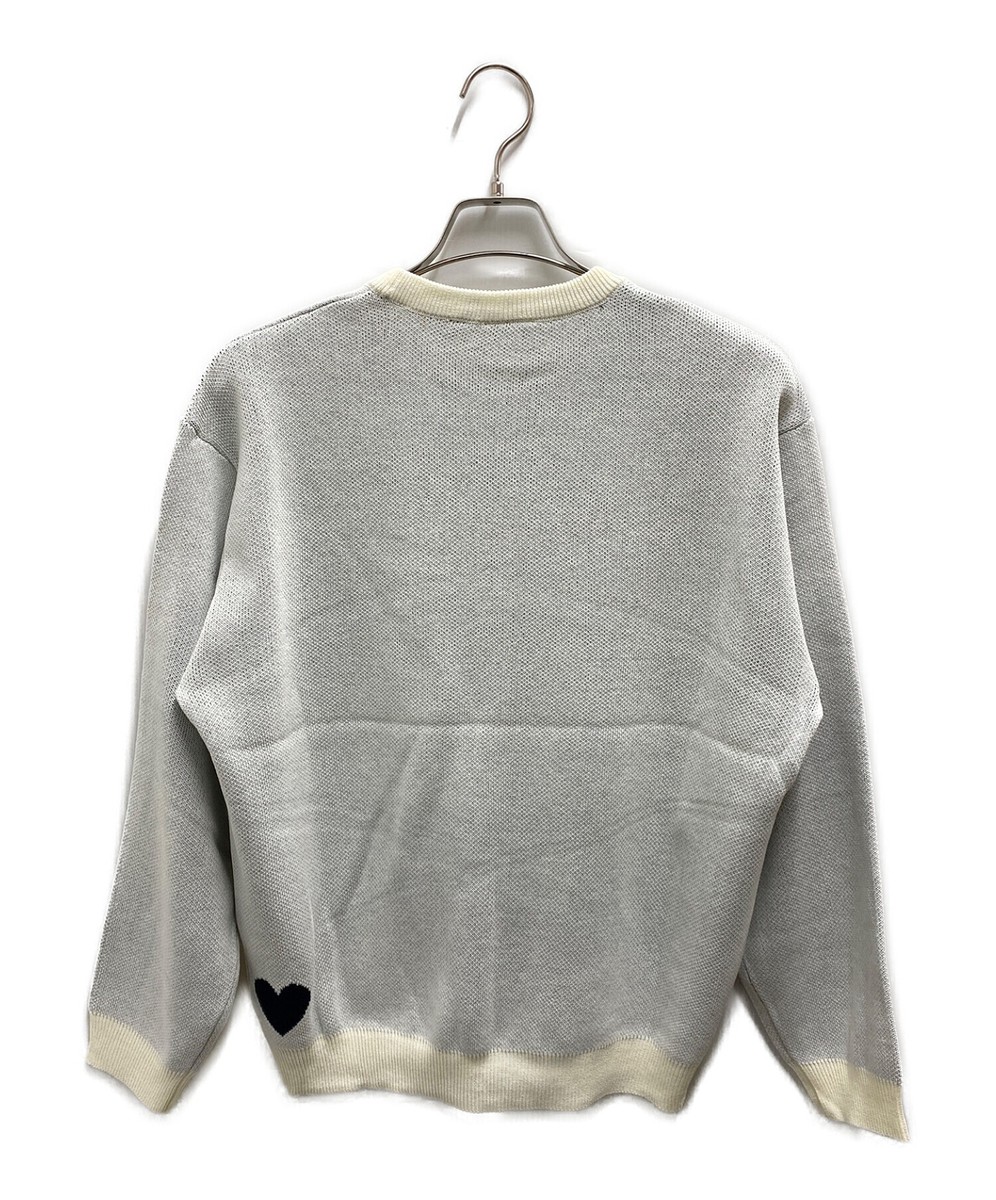 creative drug store × VERDY logo knit Size: L White x navy creative drug store × VERDY logo knit Size: L White x navy
