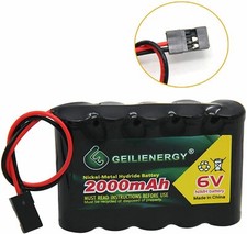 New 1Pack NiMH Receiver RX Rechargeable Battery Pack 6V 2000mAh for RC Aircrafts