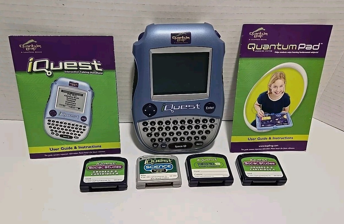 Vintage 2002 Leap Frog Quantum Leap iQuest Handheld Electronic