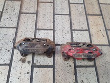  RARE JDM Subaru Impreza WRX STi Front 4 Pot Piston Brake Calipers 296mm 93-05