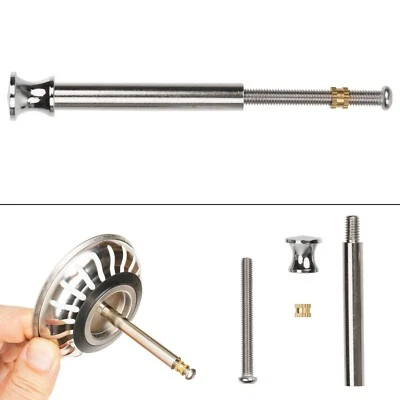 YOUR DAY MATE Siebkörbchen Ersatz Zapfen Korb Zapfen ragt 55-97 mm in Abfluss Ø 8 mm Stift