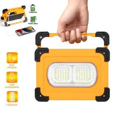 Portable LED Solar Work Light USB Rechargeable Lanterns Magnetic Flood Light