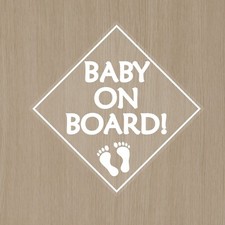 2 x Baby On Board Child Safety Sticker Decal Car Vehicle Waterproof Sign Kids