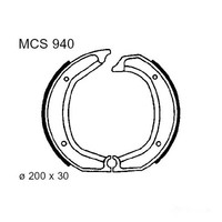 Bremsbacken Hinten TRW MCS940 Ohne Federn FüR BMW R 90 S Bj. 1973-1976