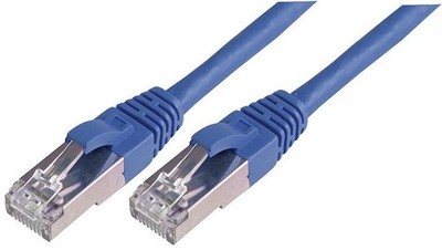 CONNECTIX CABLING - RJ45 Male to Male Cat6a SFTP Ethernet Patch Lead, 5m Blue