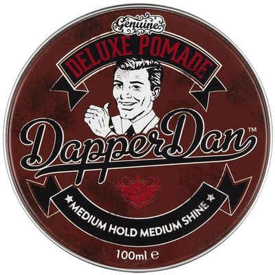 Dapper Dan Deluxe Pomade 100ml Wasserbasiert Mittlerer Halt Glanz Parabenfrei