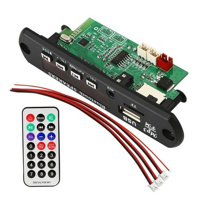 12V Amplifier MP3 Player Decoder PCB Board Bluetooth Compatible 5.0 50W Car FM