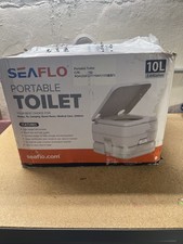 2.6 Gallon Portable Toilet 10L Flush RV Camping Travel Caravan Commode Potty