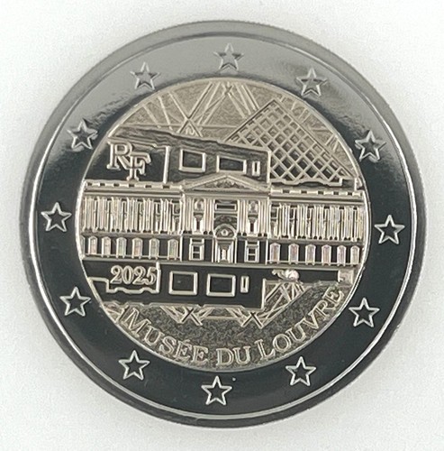 2 Euro Sondermünze Frankreich 2025"Louvre Museum" - Picture 1 of 1