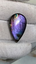 22carats Elegant  Rare Purple Pear Shape Labradorite Cabochon 26 16 6 Size