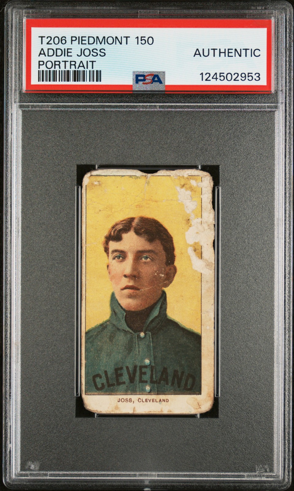 1909-11 T206 PIEDMONT 150 PORTRAIT ADDIE JOSS PSA AUTHENTIC