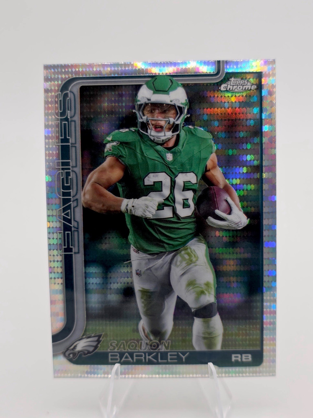 2025 Topps Chrome - Saquon Barkley #248 Pulsar Refractor