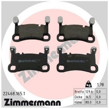 Satz Bremsbeläge Bremsklötze hinten für Porsche Cayenne 9YA 9YB | 23880088