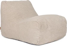 Modora Bean Bag Chair Lounger, Birch Soft Boucle