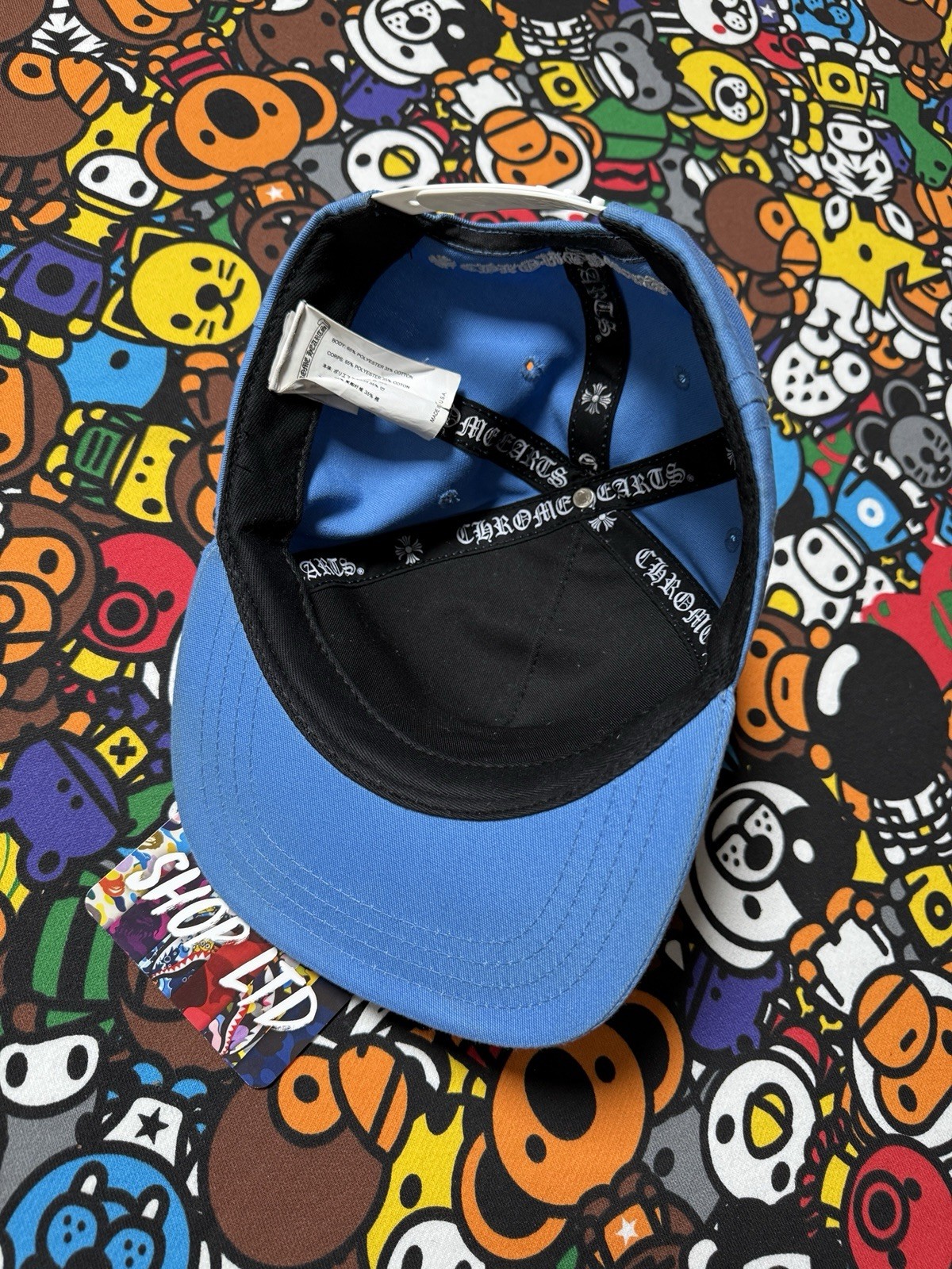 Chrome Hearts Baby Blue CH Embroidered SnapBack Hat thumbnail 5