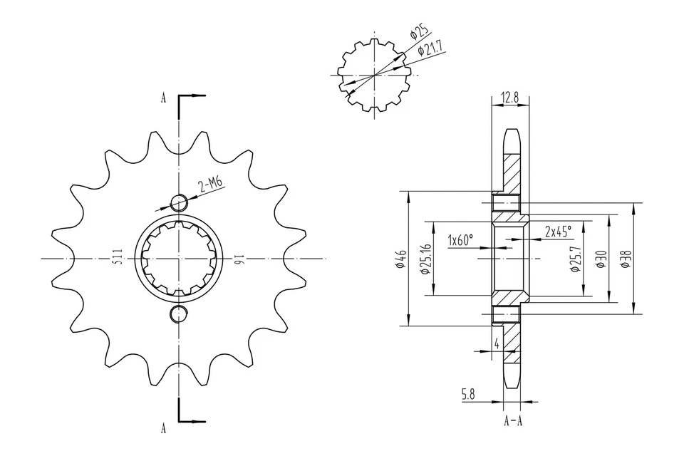 For Kawasaki KLR650 1990-2017 BikeMaster 965690 520 Series Sprocket Foto 2 de 2