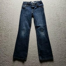 Wrangler Jeans Boys 12 Blue Classic Bootcut Stretch Denim Casual Fall
