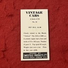1964 Sweetule “Vintage Cars” 1927 MG 14/40 Tobacco Card #21   NM-MT — photo 2