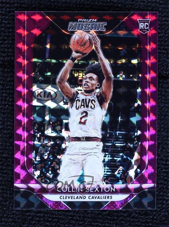 2018-19 Panini Prizm Mosaic Purple 35/49 Collin Sexton #13 Rookie RC