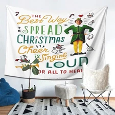 The Best Way to Spread Christmas Cheer is Singing Loud Inspirational Tapestry -