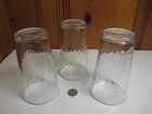 3 KIG Clear Glass Herringbone Weave Zig Zag 16oz Pint Tumblers Coolers Indonesia — photo 4