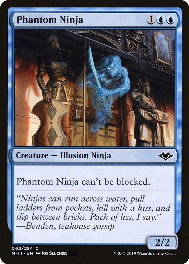 2019 Magic: The Gathering Modern Horizons Phantom Ninja (#62, C, Lightly Played)