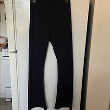 Women's Medium Black High-Waisted Flare Leggings