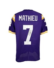 Tyrann Mathieu autographed signed jersey NFL NCAA LSU Fighting  Tigers JSA COA