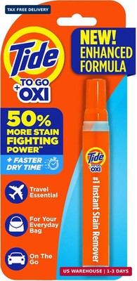 Tide Stain Remover for Clothes, To Go Pen, Instant Spot Remover for Clothes, Tra
