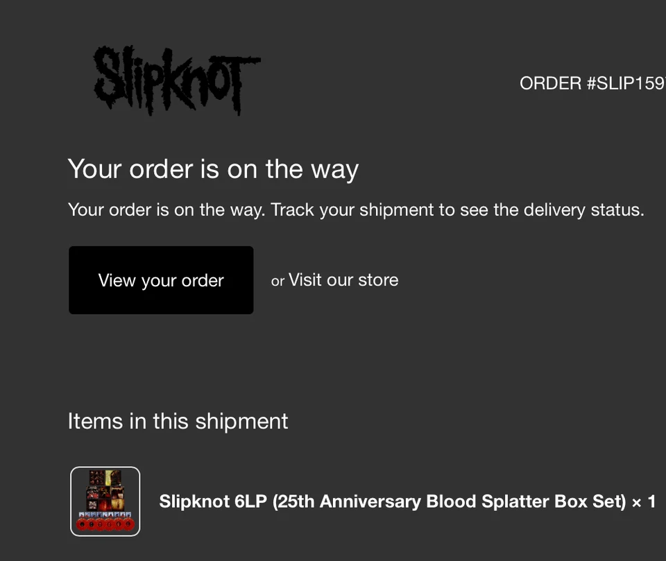 SLIPKNOT 6LP (25TH ANNIVERSARY BLOOD SPLATTER BOX SET) LE 1899; SHIPS FAST - Image 4 of 4