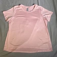 Member's Mark Women's Relaxed Fit Drop-Tail Hem Sandwash Short Sleeve Active Tee