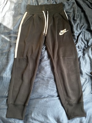 grey nike sweatpants black stripe