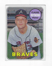 1969 TOPPS CLAUDE RAYMOND #446 ATLANTA BRAVES