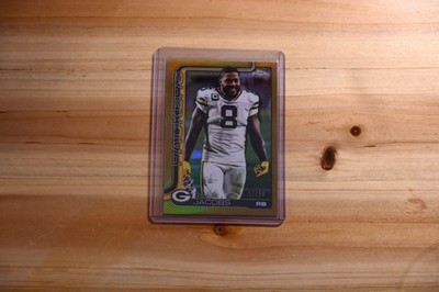2025 Topps Chrome Football - Image Variation Josh Jacobs #110 Gold Refractor /50