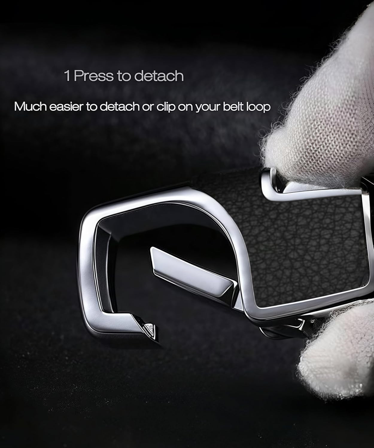 3Pcs Heavy Duty Key Chain,3 Pack Car Key Chains with 2 Metal Key Rings Carabiner