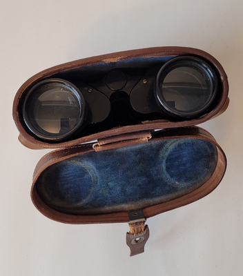 Vintage Comet OPT 7x50 Binoculars with Original Leather Case