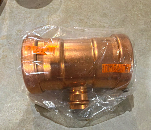 Viega ProPress XL 3 in x 3 in x 1 in Copper Tee Zero Lead Smart Connect 22308