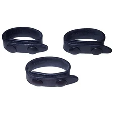 1 Set of 3 Safariland Polymer Duty Belt Keepers Black Snaps