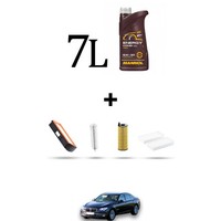 Hoffcar Set Service 4 Filter Und 7L ÖL FüR Bmw Serie 7 (F01, F02) 750D