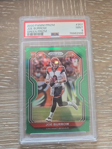 2020 Panini Prizm - Rookie Joe Burrow #307 Green Prizm (RC)