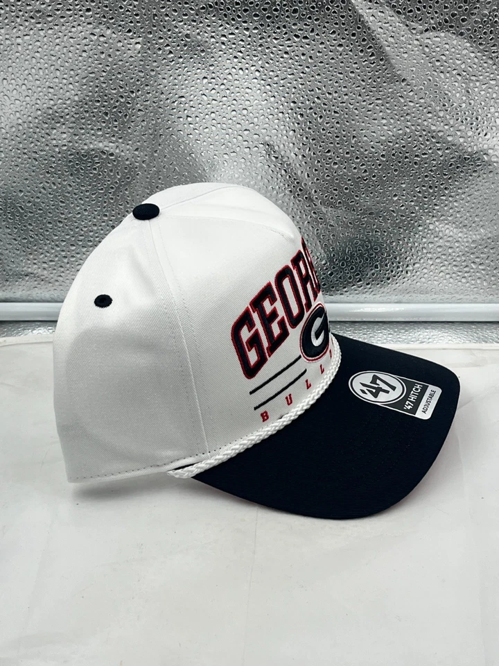 Georgia Bulldogs NCAA '47 Brand White TT Hitch Rope Adjustable Snapback Hat - Image 4 of 4