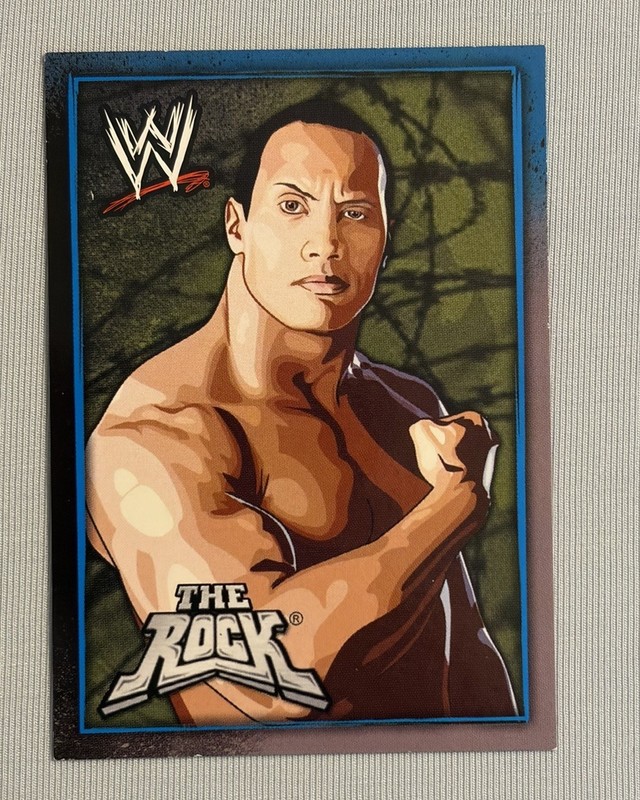Rare! 2007 Topps Tags WWE US #13 The Rock Dwayne Johnson Know Your Role Card