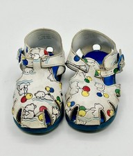 Vintage 90  s Fisher Price Toddler Sandals Bears  Balloons Size 6 