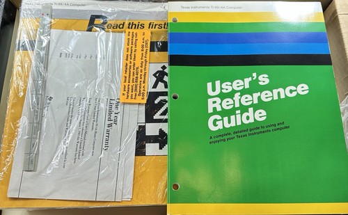VINTAGE Texas Instruments TI 99/4A Home Computer Manuals Chords New Open Box - Afbeelding 10 van 20