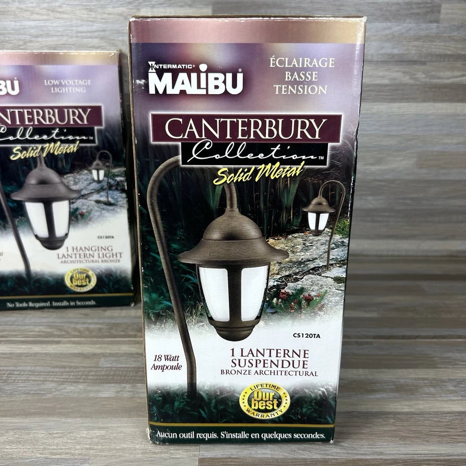 Canterbury Collection Malibu Bronze Solid Metal Hanging Walk Path Light CS120TA - Image 3 of 4
