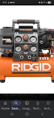 #ad #ad RIDGID Mobil Air Portable Piston Air Compressor 5 Gallon 4.5 SCFM 150 PSI Orange $150.00