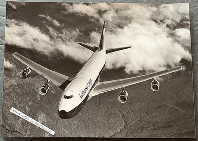 LUFTHANSA CARGO BOEING 747 F JUMBO 1983 7x9.5  Aviation Archive Airlines Photo