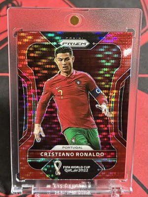 2022 Panini Prizm FIFA World Cup #175 Cristiano Ronaldo Red Breakaway Prizm /99