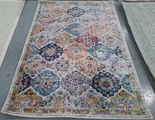 CREAM / MULTI 4'-0" x 6'-0" Back Stain Rug, Reduced Price 1172796358 MAD611B-4