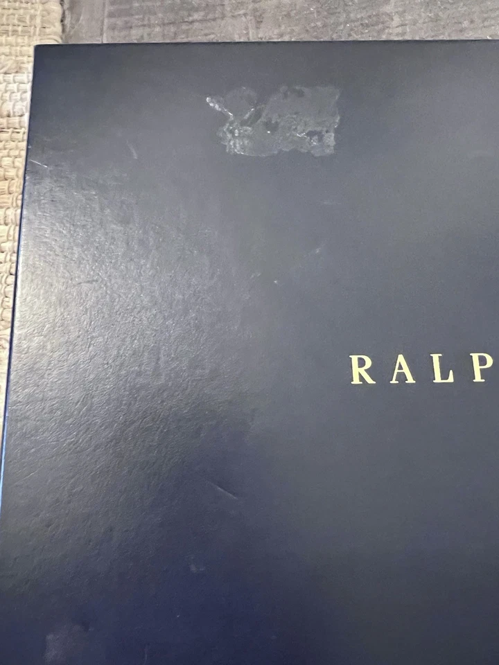 Ralph Lauren 3 Cajas de Regalo VACÍAS Azul Marino Oro Letra Grande 16.5x11x2.75 ¡LEER! Foto 3 de 4